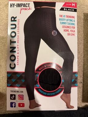 Black  Leggings - Shape & Lift yoga tiktoc sexy goth rave athletic
